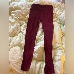 Maroon Athleta Girl Leggings